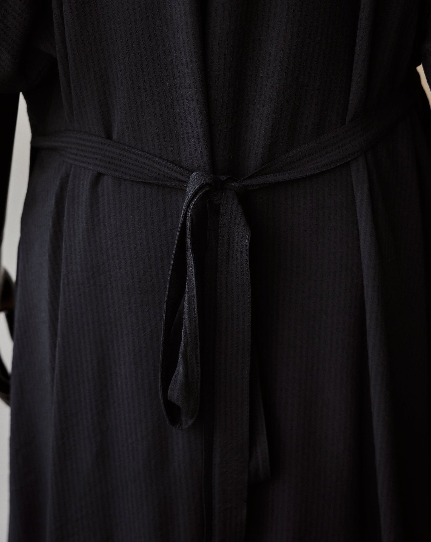 Vestido OK Negro Corrugado