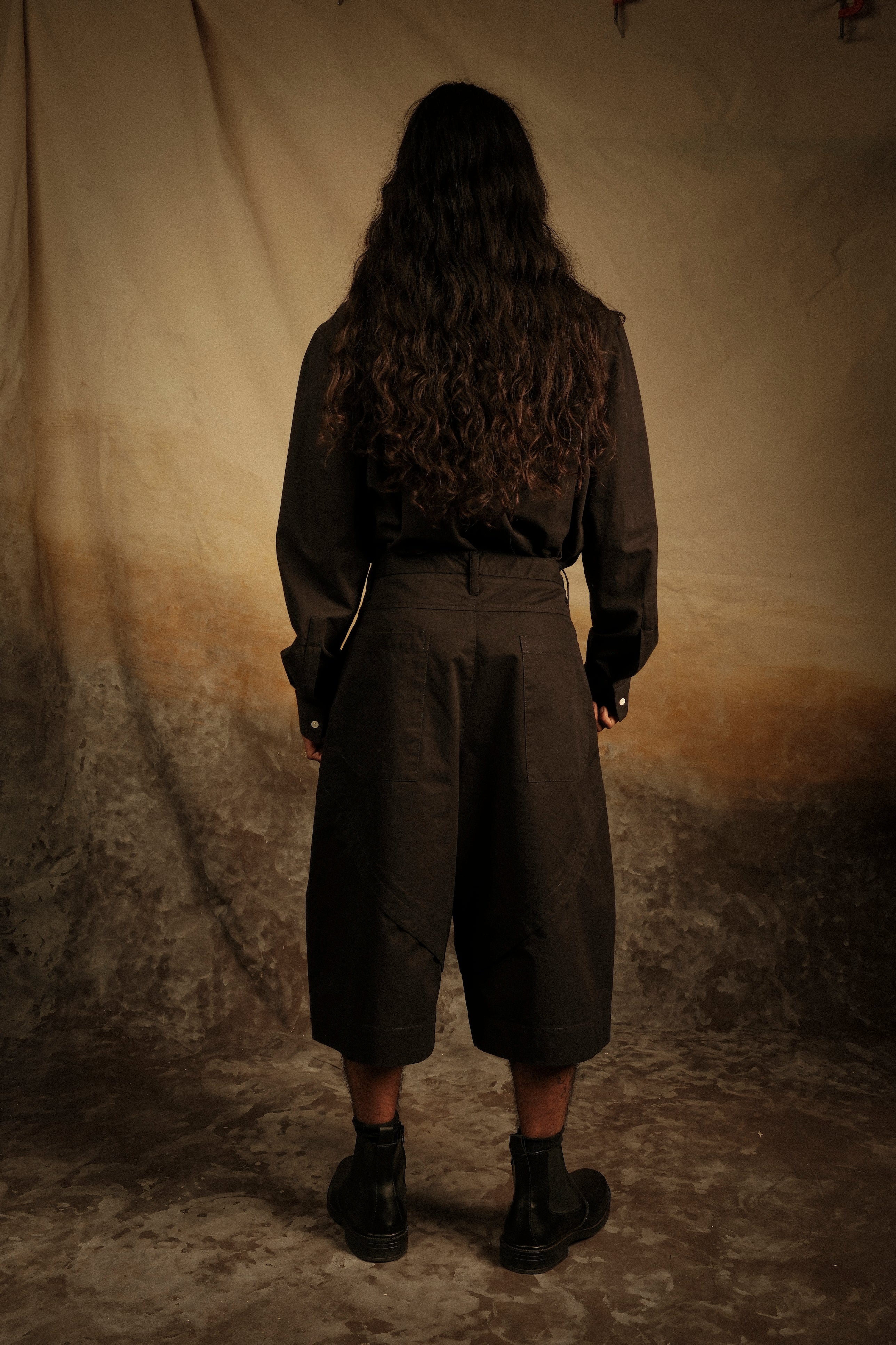 Bermuda de Gabardina | Amura negro