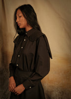 Blusa de algodón | Iguana Negro