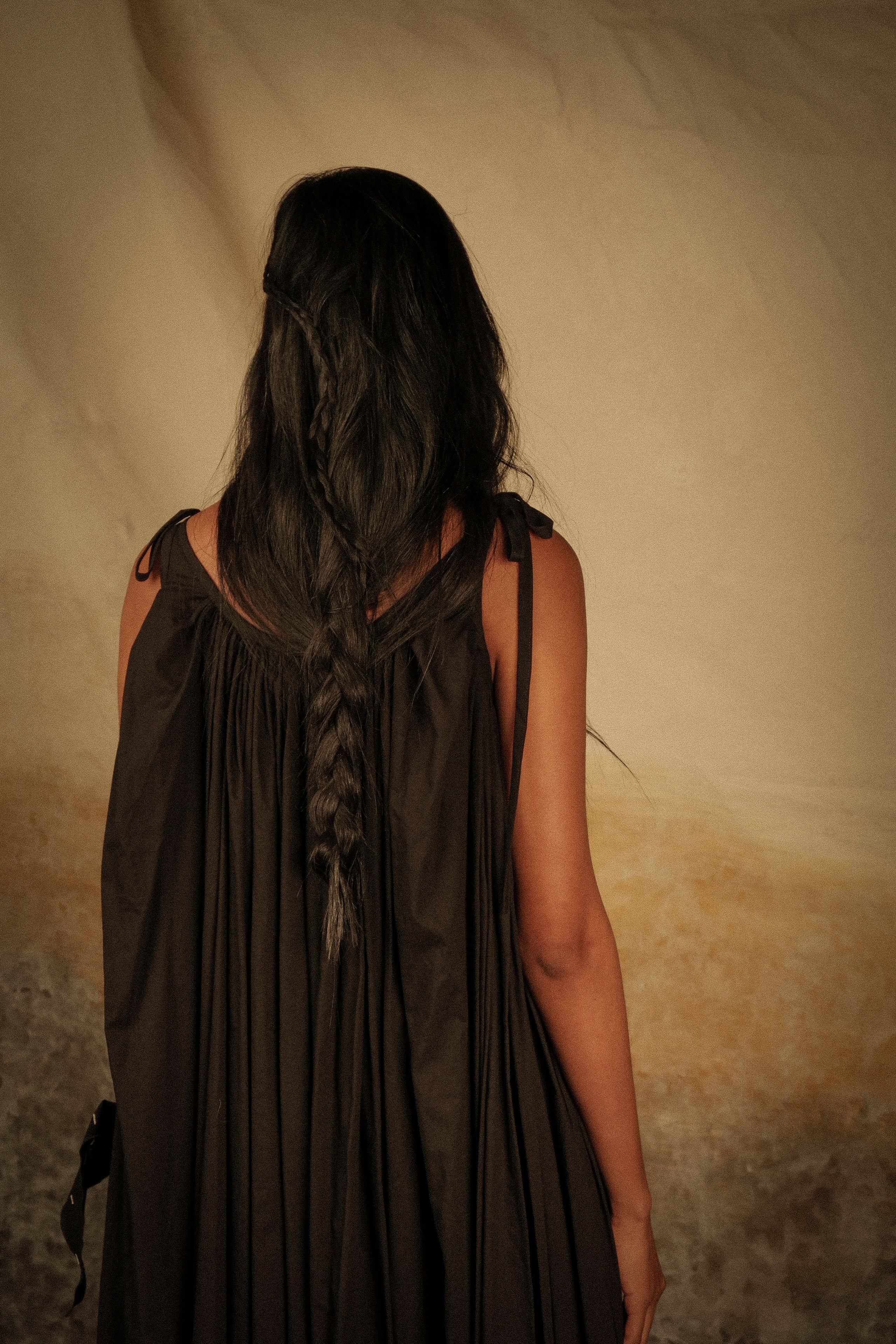Vestido de algodón negro | Coseta